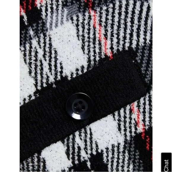 Alice + Olivia Freedom Checked Jacquard-knit Sweater - Picture 3 of 8